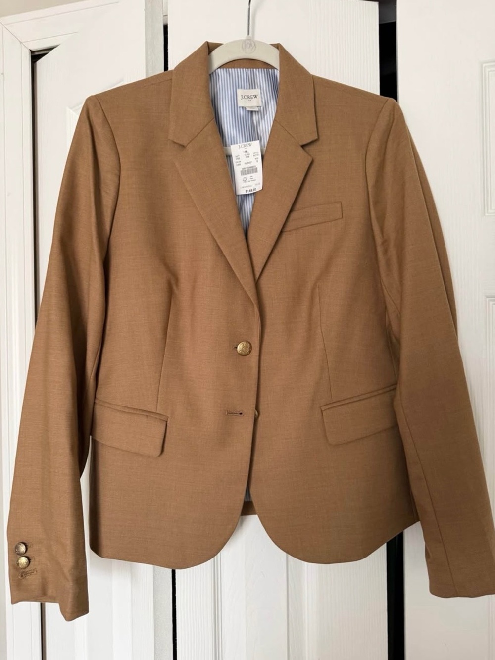 J. Crew Women's Camel Brown Tailored Blazer